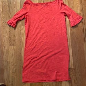 Coral Lilly Pulitzer Dress with Ruffle Sleeve
